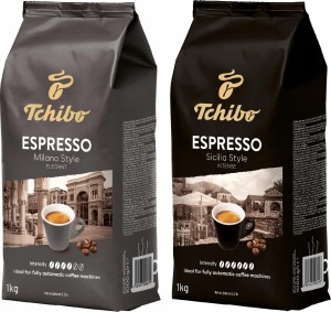 Kawa ziarnista Tchibo Espresso Milano i Espresso Sicilia Zestaw 2 x 1 Kg