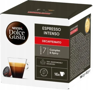 Kapsu?ki Dolce Gusto Nescafe Espresso Intenso Decaffeinato 16 sztuk