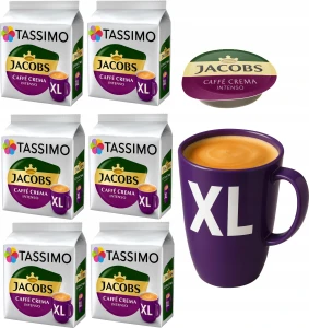 Kapsu?ki kawa TASSIMO Caffe Crema Intenso XL 6 x 16 sztuk