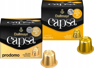 Kapsu?ki do Nespresso Dallmayr Capsa Zestaw Belluno Prodomo 2 x 39 sztuk