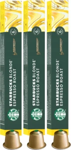 Kapsu?ki do Nespresso Starbucks Blonde Espresso Roast 3 x 10 kaps