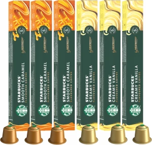 Kapsu?ki do Nespresso Starbucks zestaw Caramel i Vanilla 6 x 10 kapsu?ek