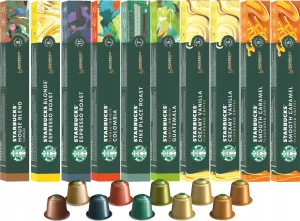 Kapsu?ki do Nespresso Starbucks zestaw 100 sztuk (10 x 10 kapsu?ek)