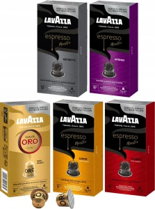 Kapsu?ki do Nespresso Lavazza Zestaw Maestro Oro 5 x 10 sztuk