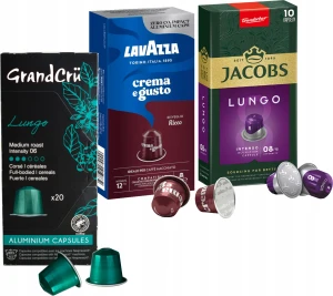 Kapsu?ki do Nespresso Jacobs Lavazza i Grand Cru 40 sztuk Zestaw