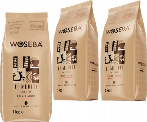 Kawa ziarnista Woseba Ti Meriti Crema e Aroma 3 x 1 kg